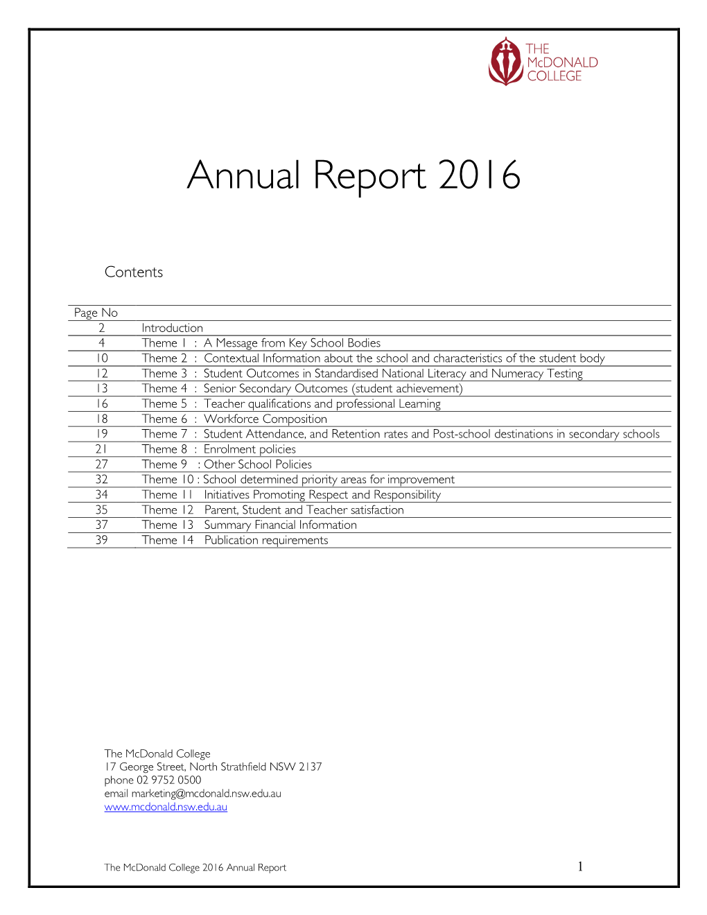 Annual Report 2016