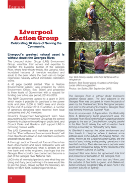 Liverpool Action Group Celebrating 10 Years of Serving the Community