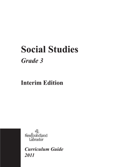 Grade 3 Social Studies Curriculum Guide (2011)
