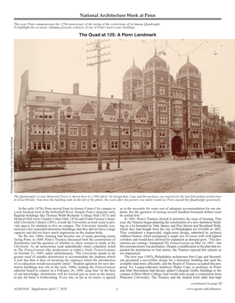 The Quad at 125: a Penn Landmark