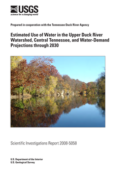 Estimated Use of Water in the Upper Duck River Watershed, Central Tennessee, and Water-Demand Projections Through 2030