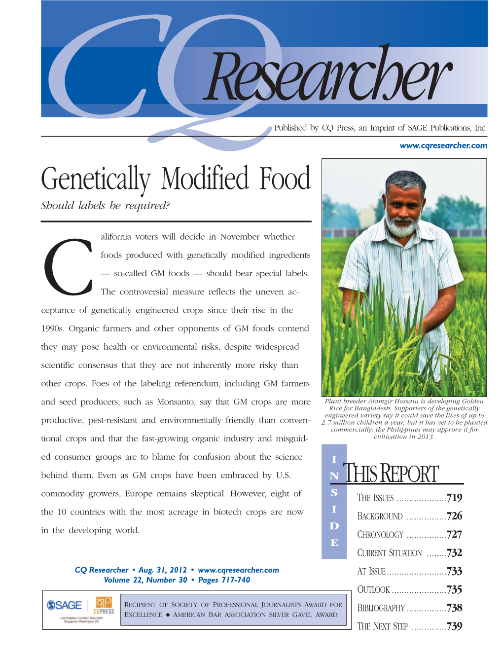 CQR Genetically Modified Food