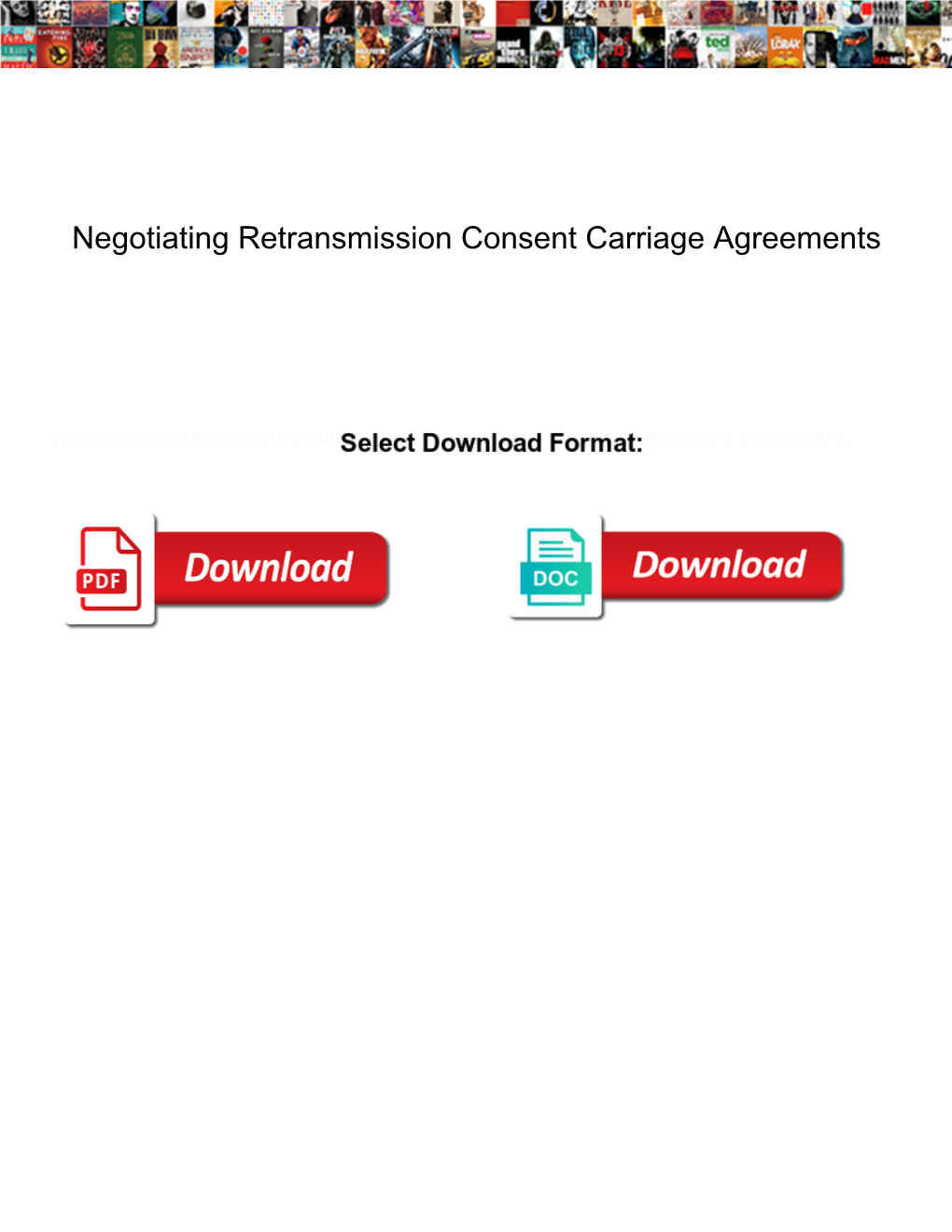 Negotiating Retransmission Consent Carriage Agreements