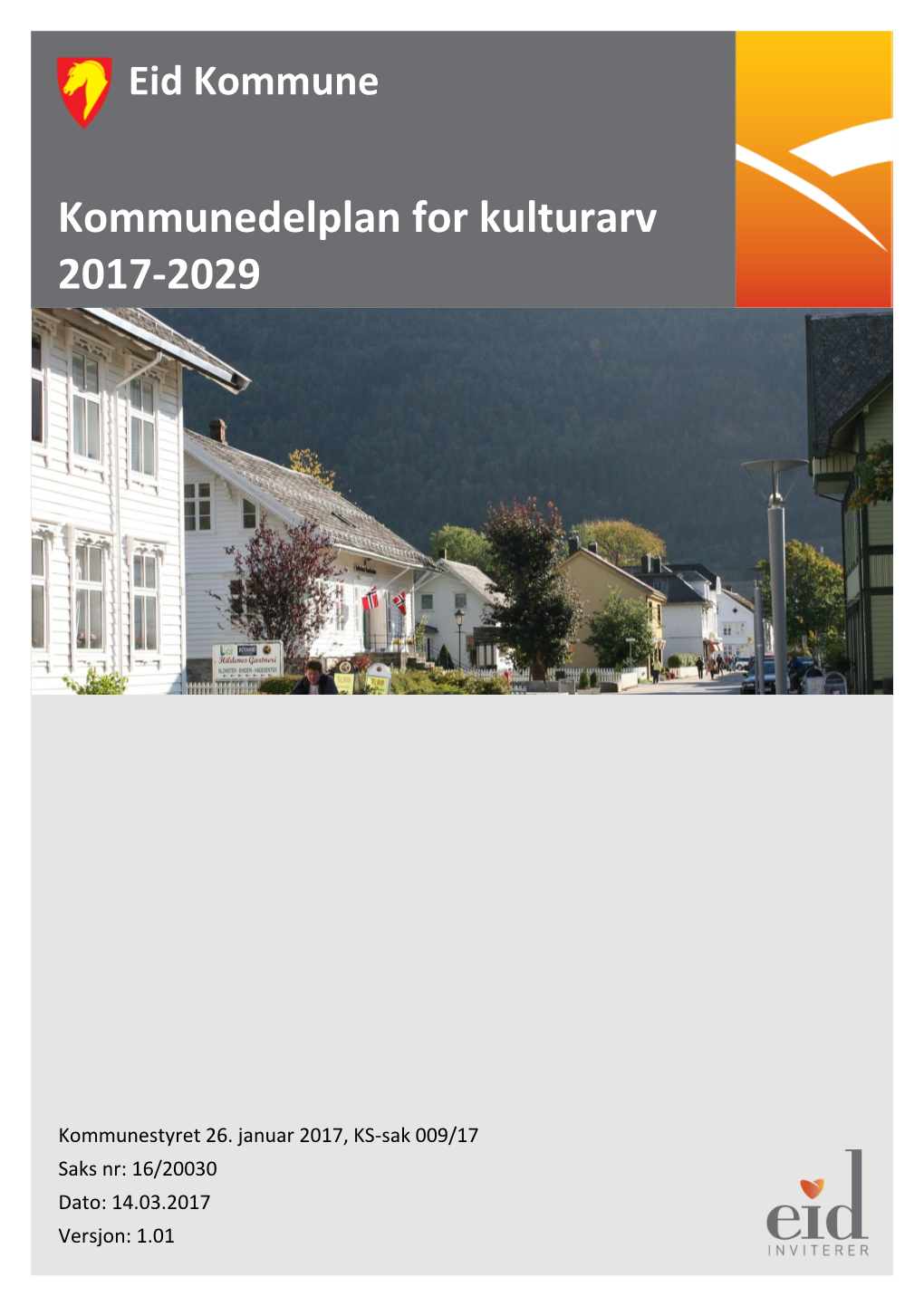 Kommunedelplan for Kulturarv 2017-2029 Eid Kommune