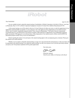 Irobot CORPORATION