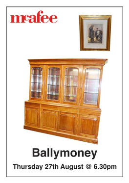 Ballymoney Thursday 27Th August @ 6.30Pm Conditions 1