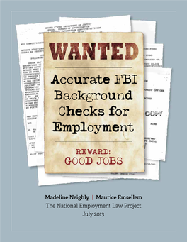 Accurate FBI Background Checks for Employment
