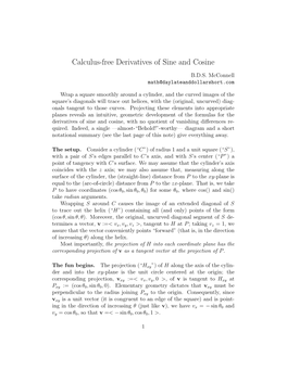 Calculus-Free Derivatives of Sine and Cosine