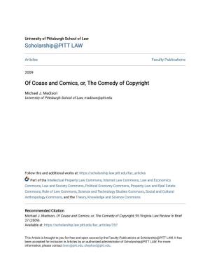 Of Coase and Comics, Or, the Comedy of Copyright