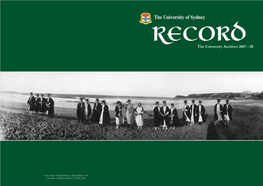 The University Archives – Record 2007–8