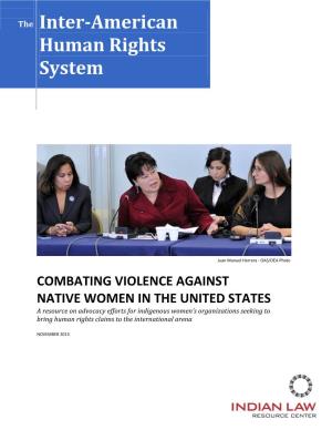 Combating Violence Against Native Women in the United States
