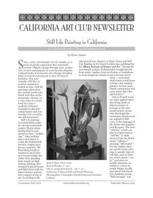 California Art Club Newsletter