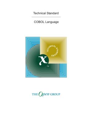 Technical Standard COBOL Language