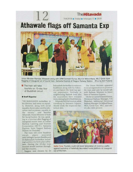 Athawale Flags Off Samanta E
