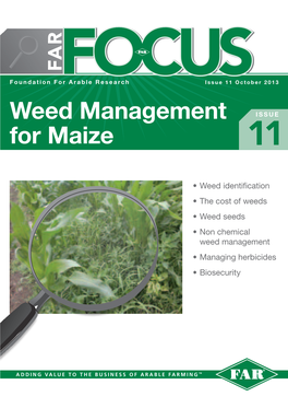 FAR Focus 11– Weed Management for Maize
