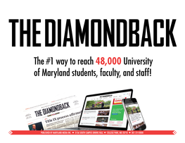 The #1 Way to Reach 48,000 University of Maryland Students, Faculty, and Staff!