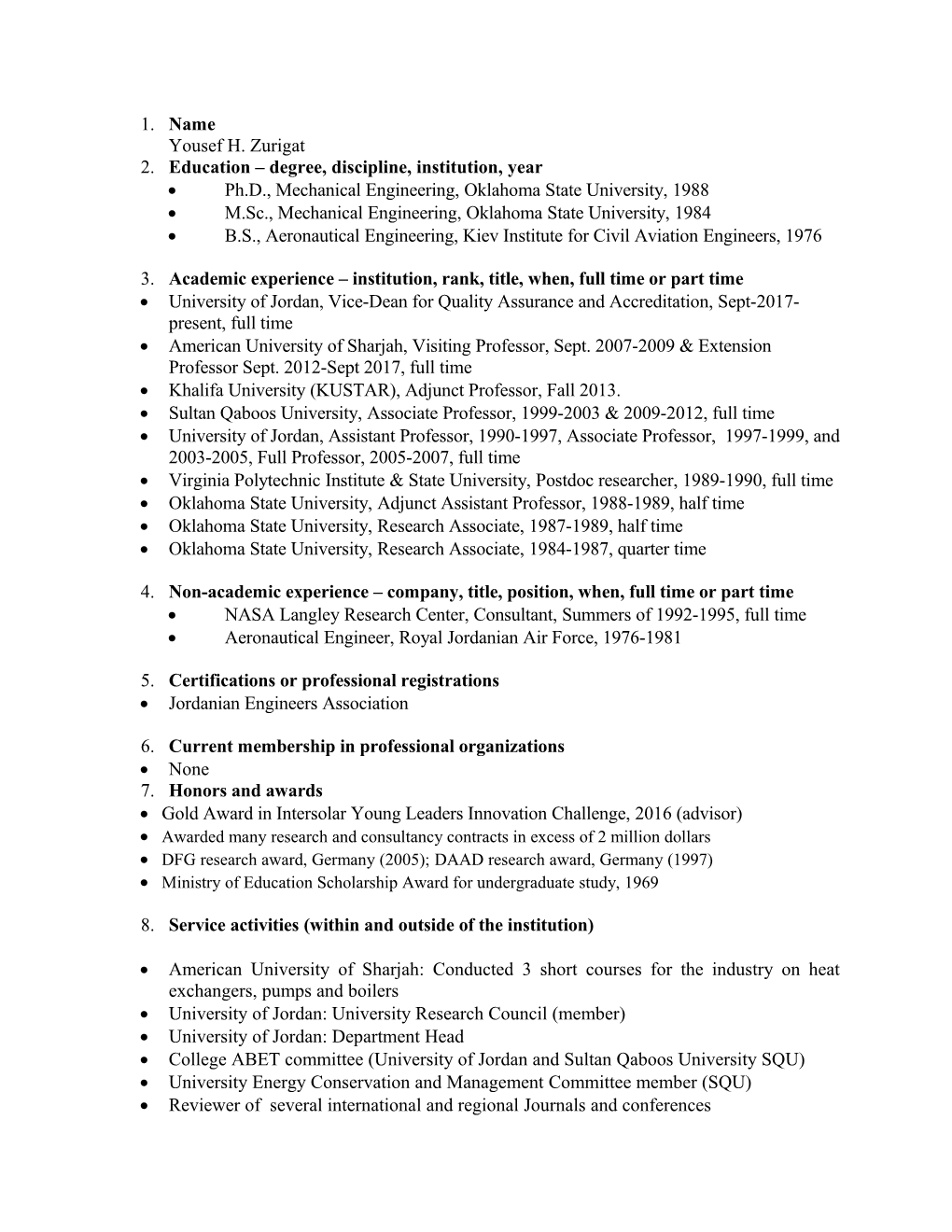 2. Education Degree, Discipline, Institution, Year