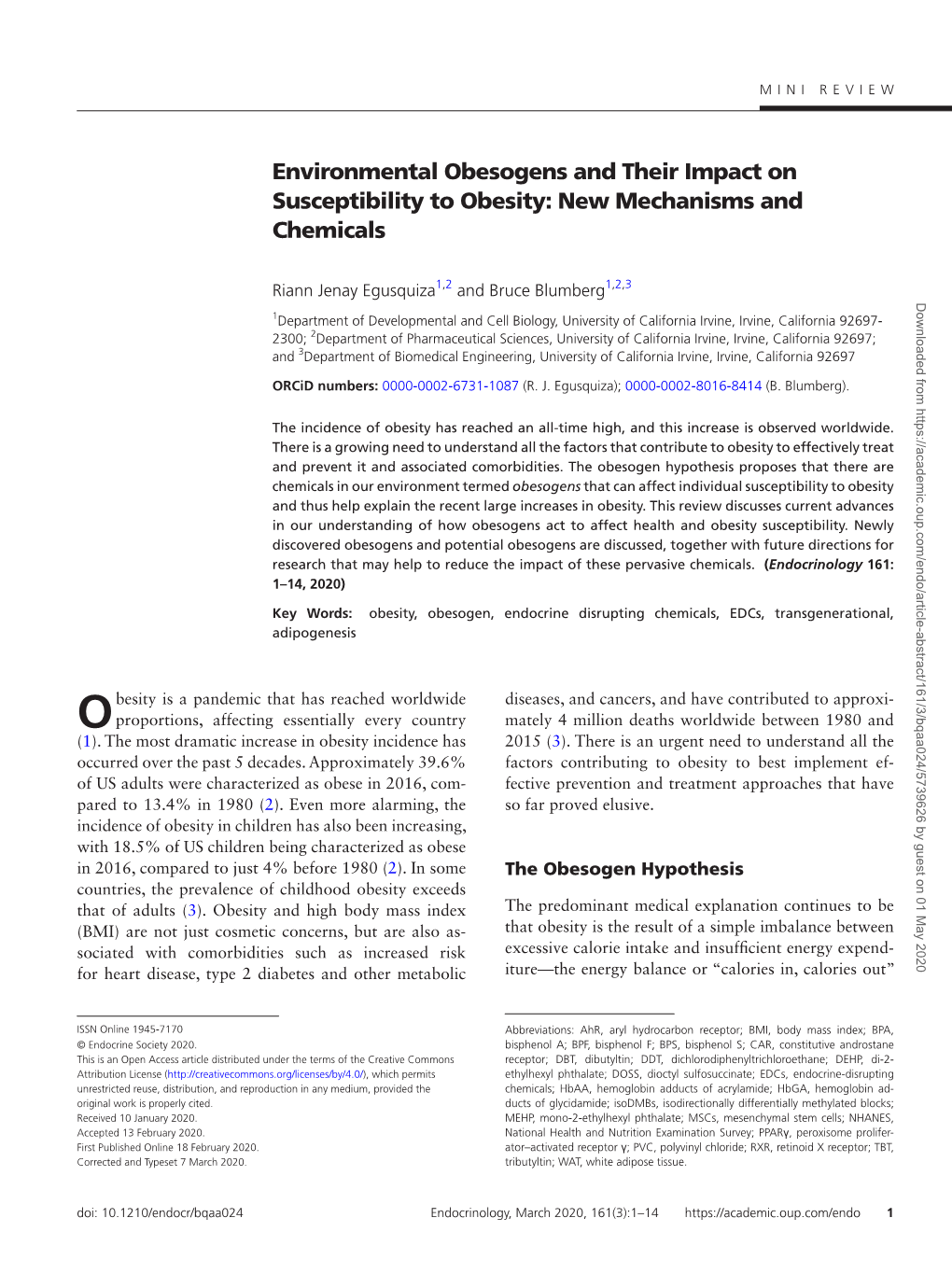 New Mechanisms and Chemicals