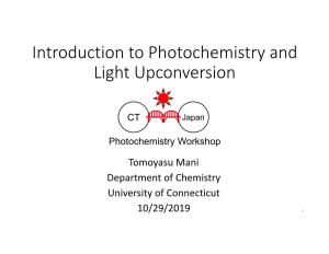 Introduction to Photochemistry and Light Upconversion