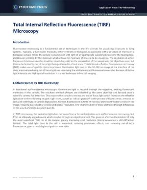 Total Internal Reflection Fluorescence (TIRF) Microscopy