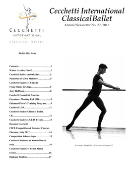 Cecchetti Council of America Examiners Meeting Fall 2016…….…