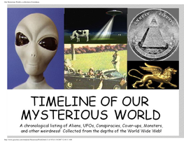Timeline of Our Mysterious World.Pdf