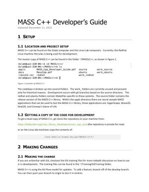 MASS C++ Developer's Guide