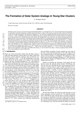 The Formation of Solar System Analogs in Young Star Clusters S