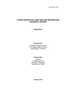 Clinch River Site Land Use and Recreation Technical Report