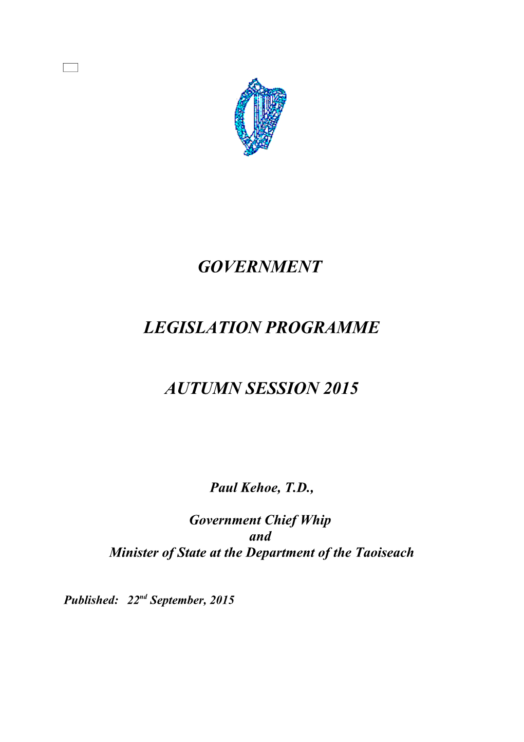 Legislation Programme