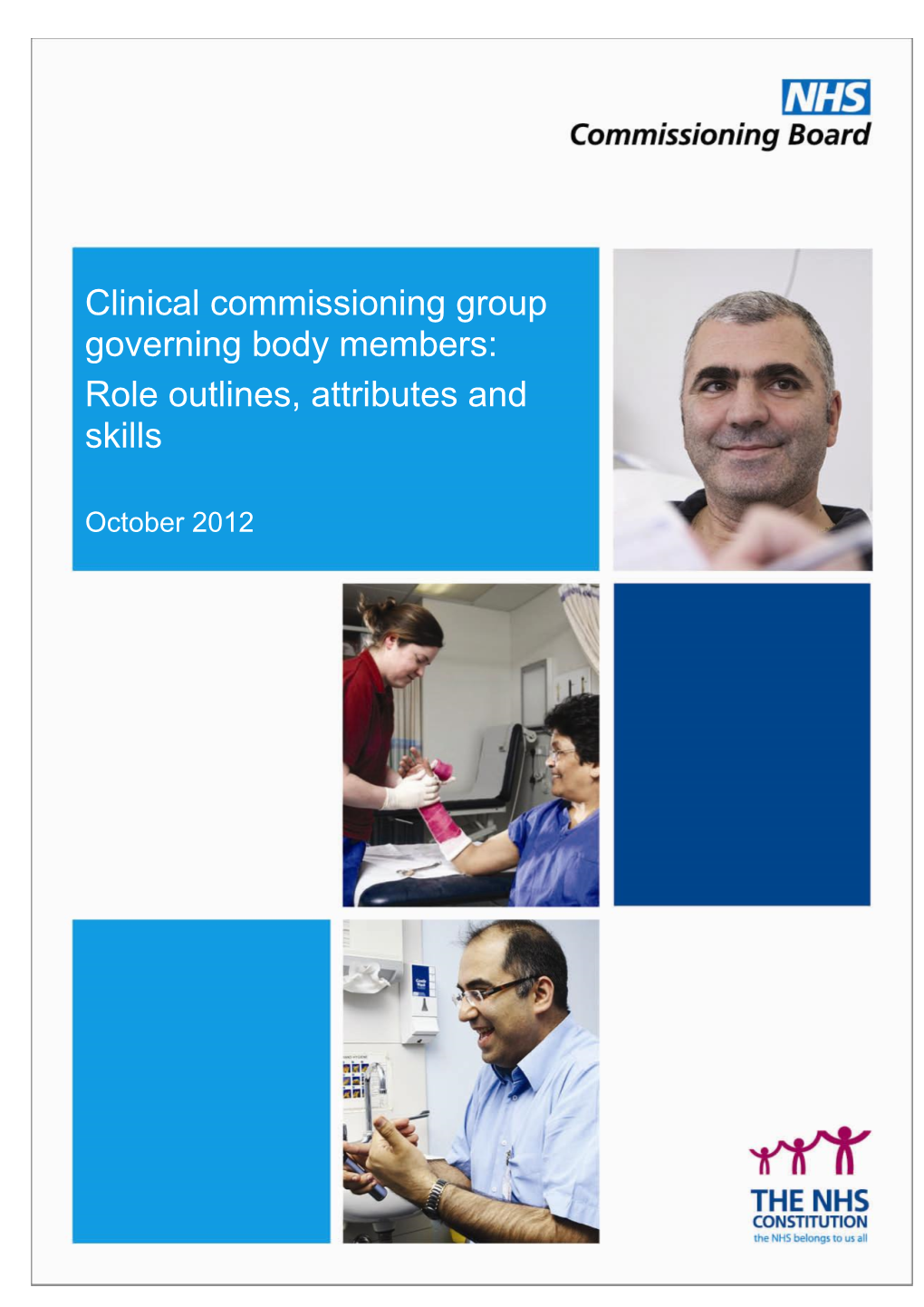 Clinical Commissioning Group Governing Body Members: Role Outlines, Attributes and Skills