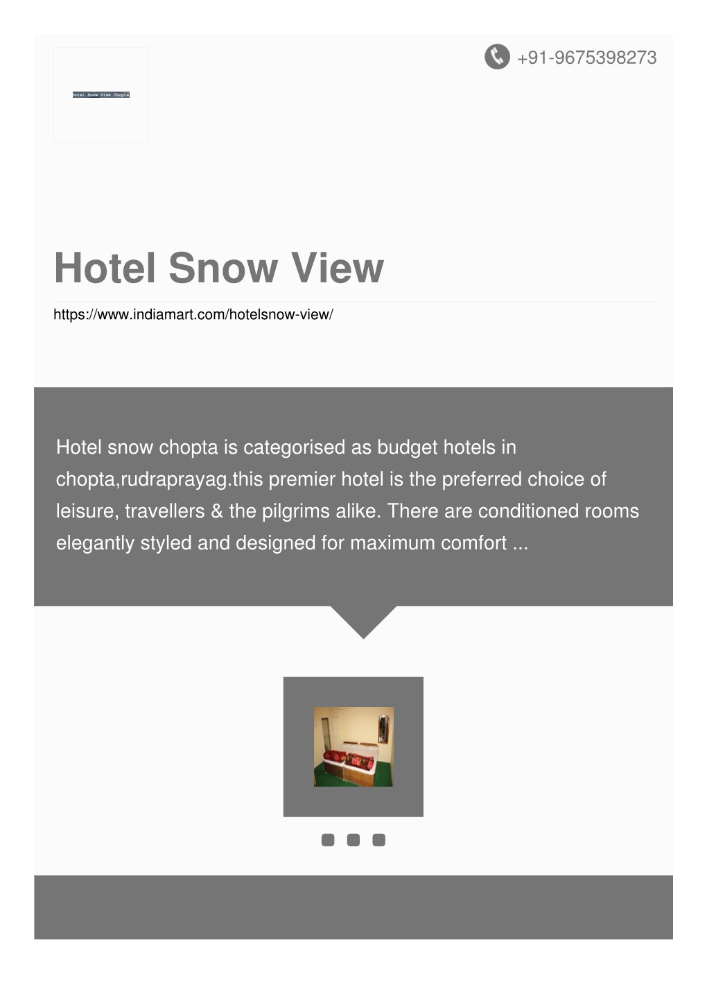 Hotel Snow View