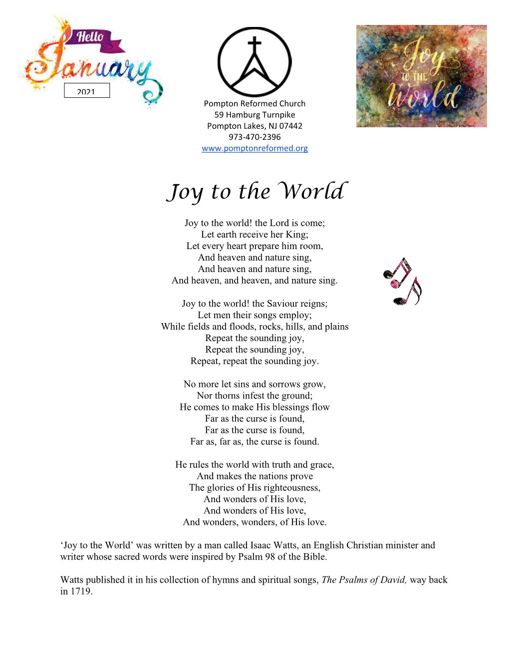 Joy to the World