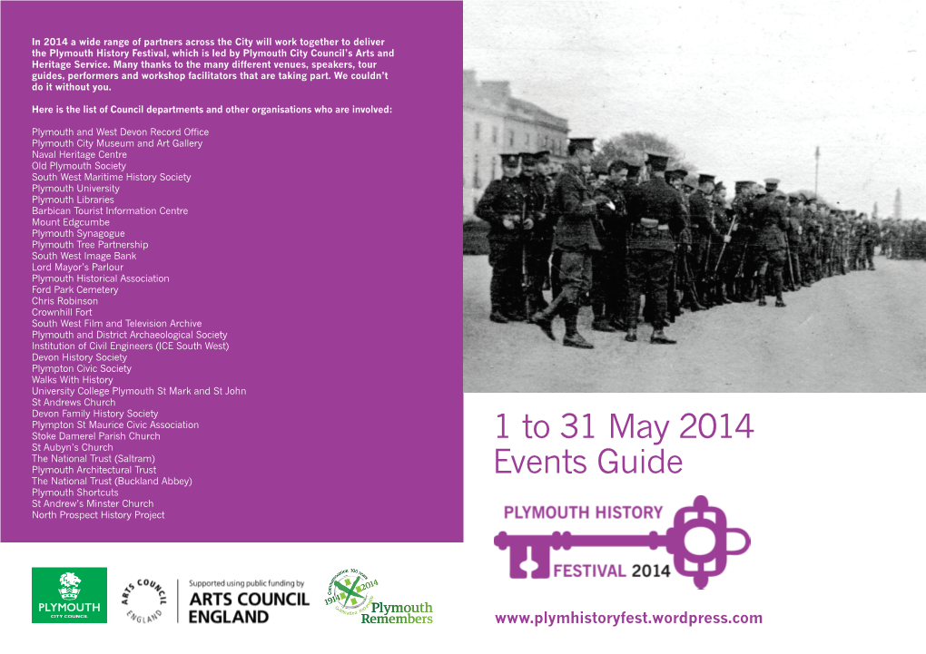 1 to 31 May 2014 Events Guide