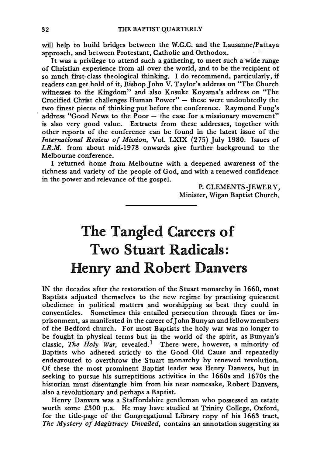 Henry and Robert Danvers