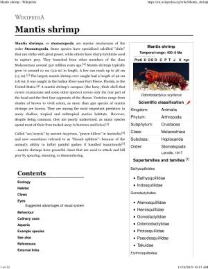 Mantis Shrimp - Wikipedia