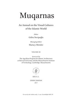 An Annual on the Visual Cultures of the Islamic World