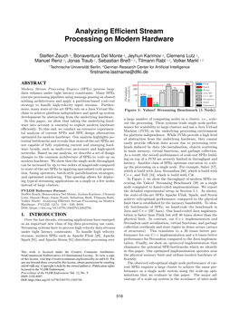 Analyzing Efficient Stream Processing on Modern Hardware
