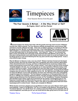 Timepieces Four Seasons Stories from the Past