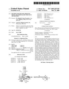 (12) United States Patent (10) Patent No.: US 7,015,253 B2 Escandon Et Al