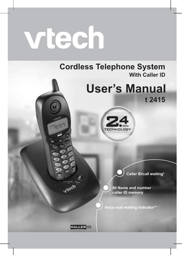 Cordless Telephone System with Caller ID