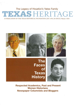 Texash-Eritage a Publication of the Texas Historical Foundation Iest