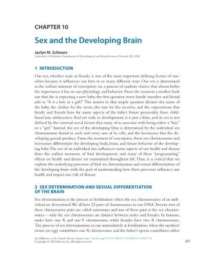 Sex and the Developing Brain