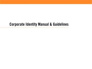 Corporate Identity Manual & Guidelines