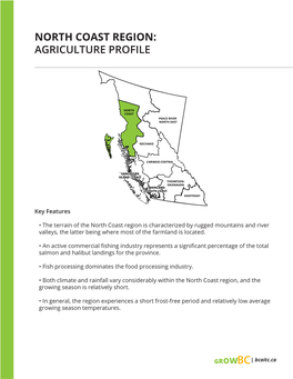 North Coast Region: Agriculture Profile