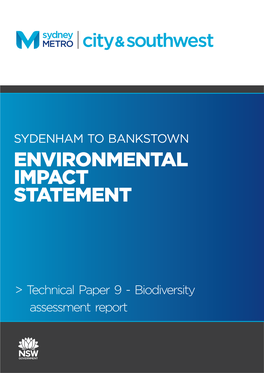 Sydenham to Bankstown Environmental Impact Statement