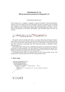 Black Mensural Notation in Lilypond 2.12