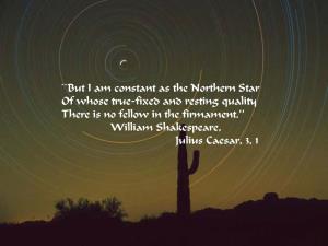 ``But I Am Constant As the Northern Star of Whose True-Fixed and Resting Quality There Is No Fellow in the Firmament.'' William