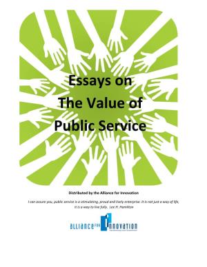 Essays on the Value of Public Service