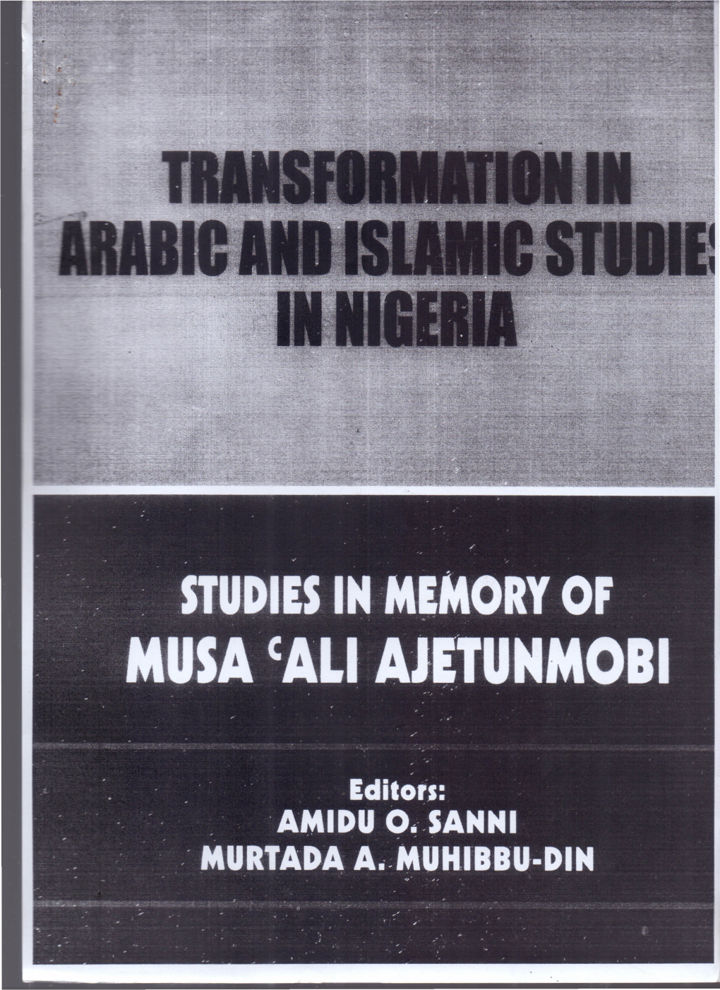 Shariah Issue in the Contemporary Nigeria, 1979 to 2003.Pdf
